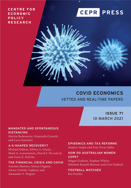 Covid Economics Vetted and Real-Time Papers