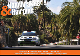 The World's Only Free Dedicated Rally Emagazine