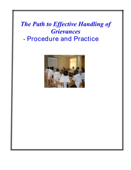 The Grievance Procedure