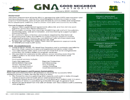 GOOD NEIGHBOR GNA AUTHORITY February 2019 Update