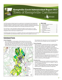 Town of Kemptville Catchment