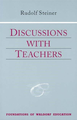 Discussions with Teachers