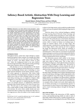 Saliency-Based Artistic Abstraction with Deep Learning and Regression Trees