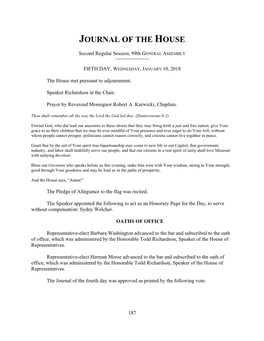 Journal of the House