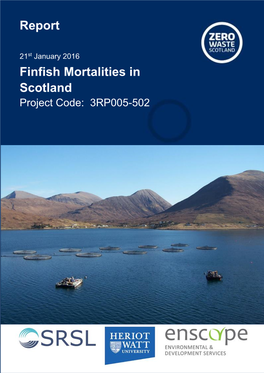Finfish Mortalities in Scotland