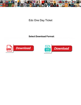 Edc One Day Ticket