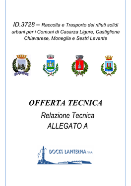 Urbani Per I Comuni Di Casarza Ligure, Castiglione Chiavarese, Moneglia E Sestri Levante