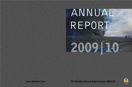 FC Shakhtar Annual Report Season 2009|10