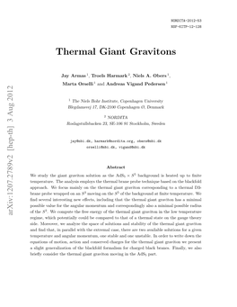 Thermal Giant Gravitons