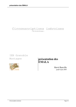 Présentation Des EMALA