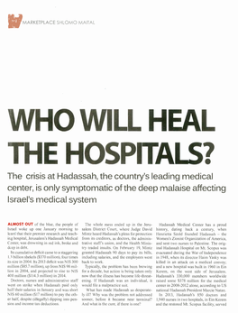 Who Will Heal the Hospitals.Pdf(727KB)