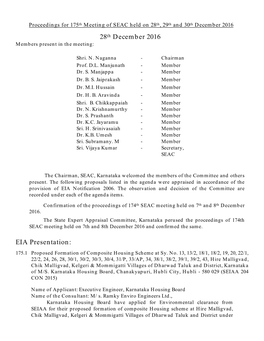 28Th December 2016 EIA Presentation