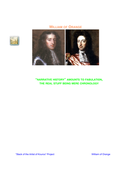 William, Prince of Orange Was Born