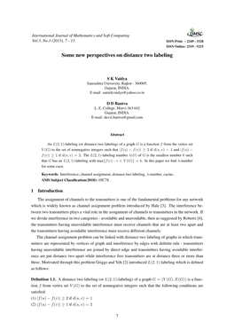 Some New Perspectives on Distance Two Labeling