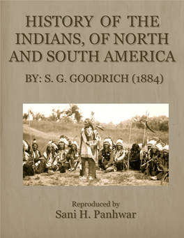 History of the Indians, of North and South America By: S