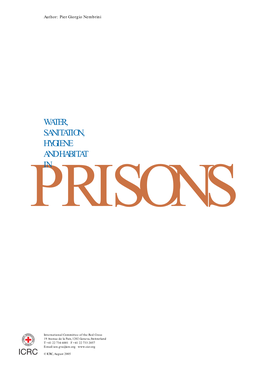 Water, Sanitation, Hygiene and Habitat in Prisons ICRC