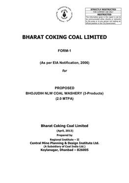 Bharat Coking Coal Limited