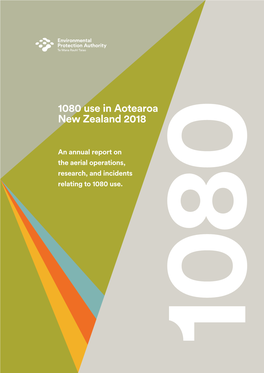 1080 Use in Aotearoa New Zealand 2018