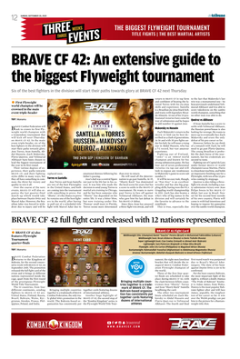 BRAVE CF 42: an Extensive Guide to the Biggest Flyweight Tournament