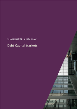 Debt Capital Markets About Us High Technical Capability, Excellent Market-Awareness and Strength in Depth