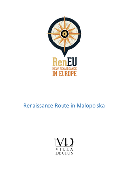 Renaissance Route in Malopolska