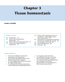 Tissue Homeostasis