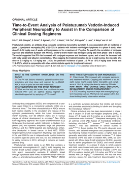 Event Analysis of Polatuzumab Vedotin‐Induced Peripheral