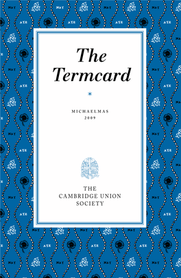 Michaelmas 2009 Termcard