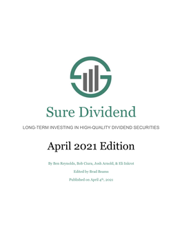 The Sure Dividend Newsletter, Where It Ranked 9Th in Our Top 10