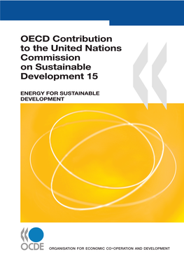 ENERGY for SUSTAINABLE DEVELOPMENT on Sustainable Development 15