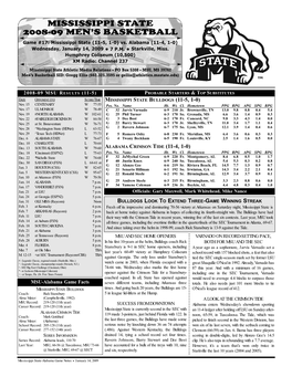 Alabama Game Notes.Qxd