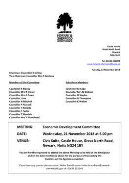 (Public Pack)Agenda Document for Economic Development Committee