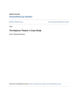 The Neptune Theatre: a Case Study