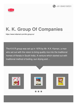 K. K. Group of Companies