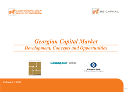 Capital Market Trends in Georgia