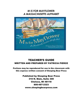 M Is for Mayflower: a Massachusetts Alphabet