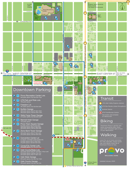 Downtown Parking Map CITY HALL CONSTRUCTION EDIT