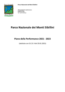 Parco Nazionale Dei Monti Sibillini