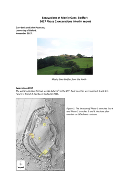 Excavations at Moel Y Gaer, Bodfari: 2017 Phase 2 Excavations Interim Report