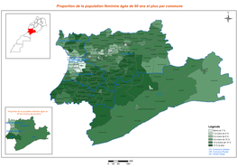 Proportion De La Population Féminine Âgée De 60 Ans Et Plus Par Commune Ü Toubkal(CR)