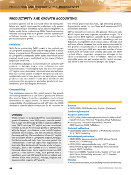 Productivity and Growth Accounting