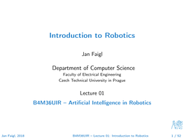 Introduction to Robotics