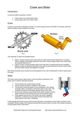 Crank and Slider