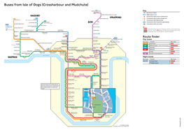 Buses from Isle of Dogs (Crossharbour and Mudchute)