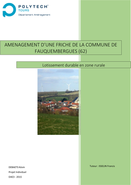 Amenagement D'une Friche De La Commune De