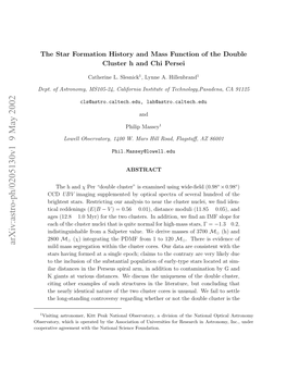 Arxiv:Astro-Ph/0205130V1 9 May 2002 Bevtr,Wihi Prtdb H Soito Fuieste F Foundation