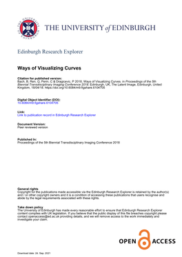 Ways of Visualizing Data on Curves