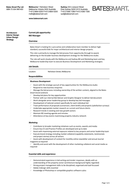 BID Manager Overview Job Details Responsibilities Essential Skills And