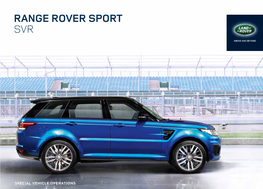 Range Rover Sport Svr