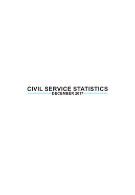 Civil Service Statistics 2017